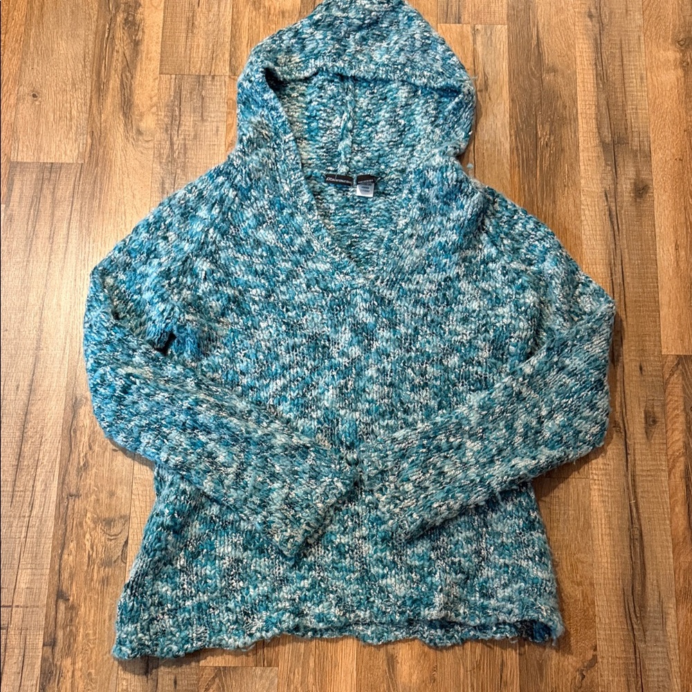 Moda International Blue V-Neck Sweater